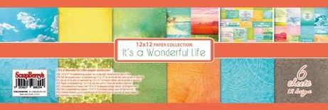 Набор бумаги для скрапбукинга от ScrapBerry's - Этот удивительный мир, RU, 30,5х30,5 см, 190 гр / м, двусторонняя, 6 шт