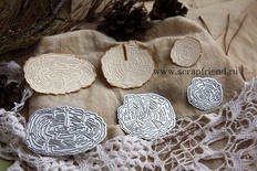 Набор ножей для вырубки от Scrapfriend - Спилы, 3 штуки