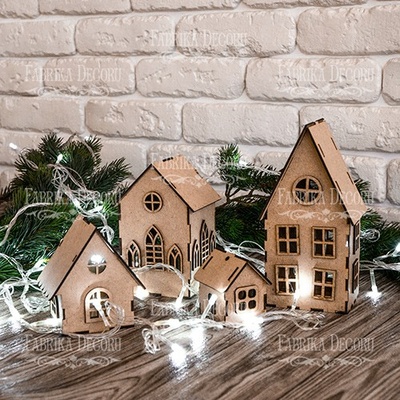 Заготовка для декорування Будиночок - 1 #104, ТМ Фабрика Декору