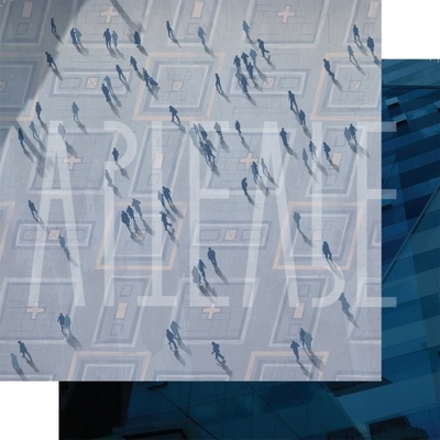 Папір для скрапбукінгу від Артельє - Броуновський рух, 30,5x30,5см