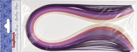 Папір для квілінгу ScrapBerryʼs "Фіолетові відтінки", ширина 5 мм, 100 шт.