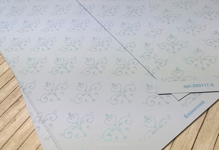 Аркуш паперу з глітером від Євгенія Курдібановська TM - "Блакитний", 30x30 см