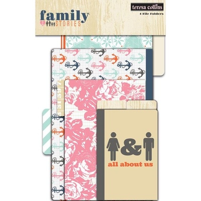 Мини-папки Teresa Collins Designs - Family Stories - File Folders