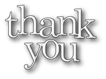 Ніж для вирубки від Poppystamps - Jumbled Thanks