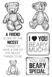 Акриловий штамп Kaisercraft -TEDDY BEARS STAMPS, 6 шт.