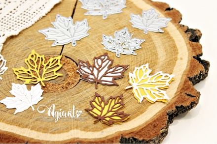 Ножи для вырубки от AgiArt - "Кленовые листья №2"