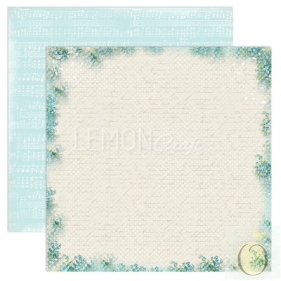 Бумага для скрапбукинга LemonCraft - Forget Me Not - 01, двусторонняя, 30х30 см, 1 лист