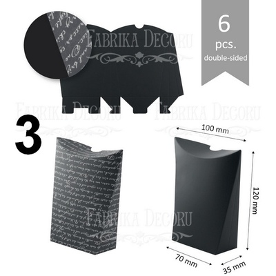 Набір паперових заготовок 007, ТМ Fabrika Dekoru, 6 штук, вибір кольору