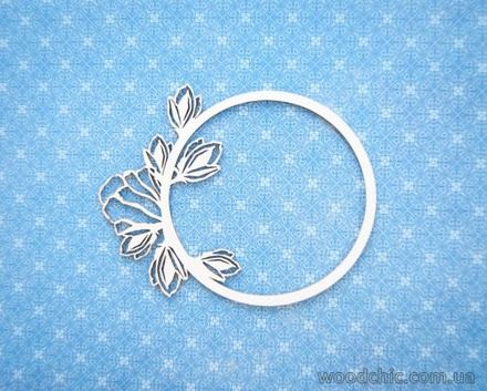 Чипборд від WOODchic - Рамка "Магнолія", 11.5x10 см