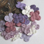 Гортензія, мікс кольорів: бузкові, 2,5см, 20 шт.