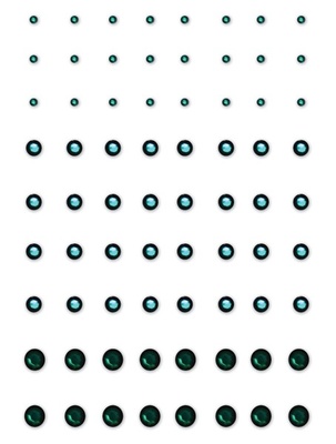 Клеевые кристаллы Want2Scrap - Rhinestones - Dark Green, 72 штуки