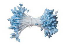 Тичинки двосторонні, колір блакитний, 55x3мм, 144 шт.