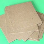 Крафт-картон 15х15 см, 1,3 мм, колір крафт