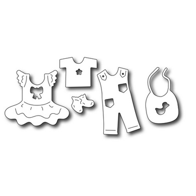 Лезвие Frantic Stamper - Precision Die - Baby Clothes Icons - Детская одежда