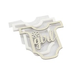 Заготовка для шейкера Боді Girl 10x9,5см, колір молочний, ТМ Фабрика Декору