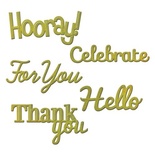 Ножі від Spellbinders — Phrase Set Two