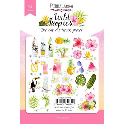Набір висічок Wild Tropics, 54шт., ТМ Фабрика Декору