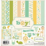 Набор скрапбумаги и декора Carta Bella  - It's a Boy Collection Kit, 30х30 см