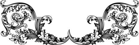 Акриловый штамп Stamp Vignette W023 Виньетка, размер 6,6  * 2,2 см