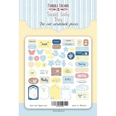 Висічки, колекція Sweet baby boy-1, 50 штук, ТМ Фабрика Декору