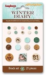 Набор брадсов 21 штука Зимний дневник