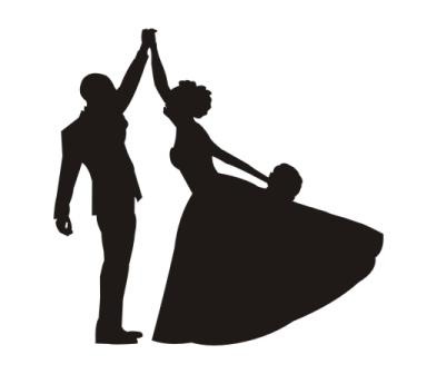 Акриловый штамп Wedding Stamp VE006a Молодожены, размер 3,3*3,3 см