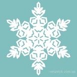 Чипборд від Вензелик - Сніжинка 26, розмір: 69x 60 мм