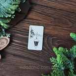 Чипборд Ліхтар бра ажурний від WOODchic, 7x4см