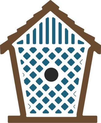 Ніж для вирубки від Cheery Lynn Designs - Birdhouse with Lattice