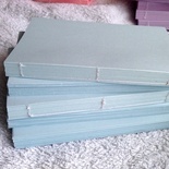 Блок для блокнота А6. Цвет: голубой