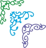 Ніж для вирубки від Cheery Lynn Designs - Lace Corner Deco B