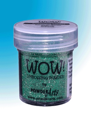 Пудра для эмбоссинга Wow - Glamour Green - Regular, 15 мл.