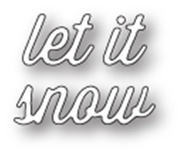 Ножі від Memory Box — Let It Snow Perky Script craft die