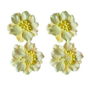 Гардении кремовые, набор цветов из шелковичной бумаги 4 шт., диаметр 5см