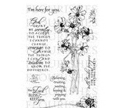 Набір акрилових штампів від Flourishes - Anemones