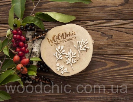 Чипборд Набір осінні гілки від WOODchic, 5.5на3.5см