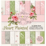 Набор скрапбумаги LemonCraft - Heart Painted, 15х15 см