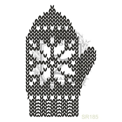 Акриловый штамп Lesia Zgharda SR185 Рукавичка, размер 3.6х5.8 см