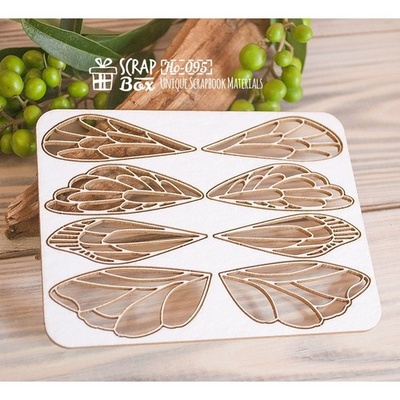 Чипборд ScrapBox - Набір крилок Ho-095