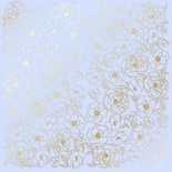 Аркуш одностороннього паперу з фольгуванням Golden Pion Purple, TM Фабрика Декору