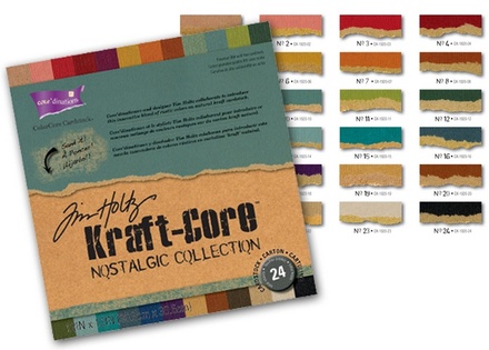 Набор картона с внутренним слоем Core'dinations - Ranger Kraft Core, 24 листа