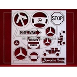 Чипборд Scrapiniec - Автомобільний набір, 13 штук