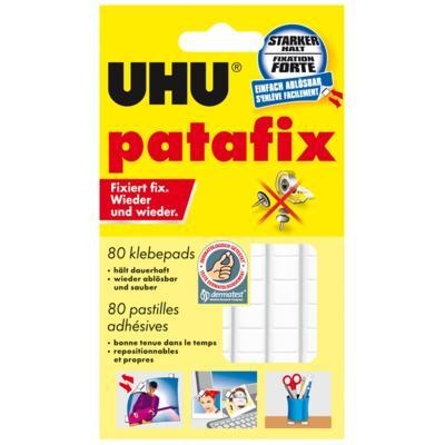 Фіксуючі подушечки UHU Patafix, білі, 80 шт.