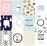 Набір карток для скрапбукінгу від Polkadot - «Час сніжинок», 7,5х10 см