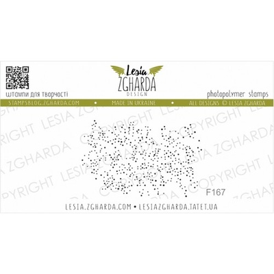 Акриловый штамп Lesia Zgharda Зоряний пил F167