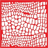 Трафарет - Кожа, 18*18см