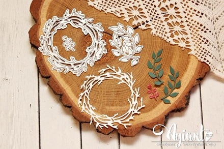 Ніж для вирубки від AgiArt - Вінок з гілочками