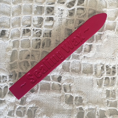 Воск для сургучной печати, цвет малиновый, 9х1х1см, 1 штука