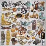 Набір картинок для вирізання Grunge&Mechanics 30,5x30,5см, ТМ Fabrika Decoru (01079F)