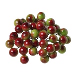 Ягідки калічили червоний-зелені 14.0mx12.0мм, 40 ягід